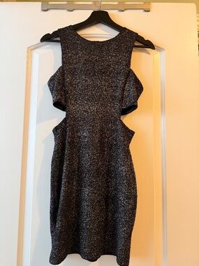 Glittery Little Black Dress